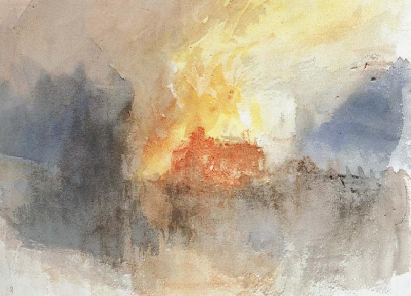 Joseph Mallord William Turner Fire France oil painting art